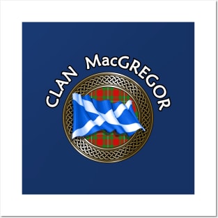 Clan MacGregor Crest & Tartan Knot Posters and Art